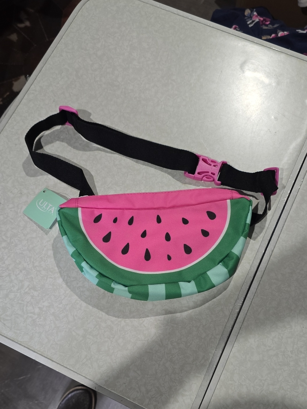 Ulta Beauty Pink and Green Watermelon Fanny Pack